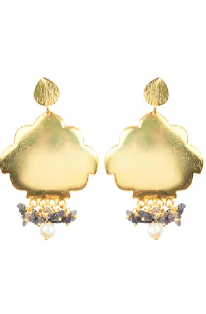 Eden Lux Earrings -brass