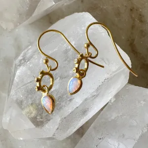 Elora Australian Opal Drop Earrings