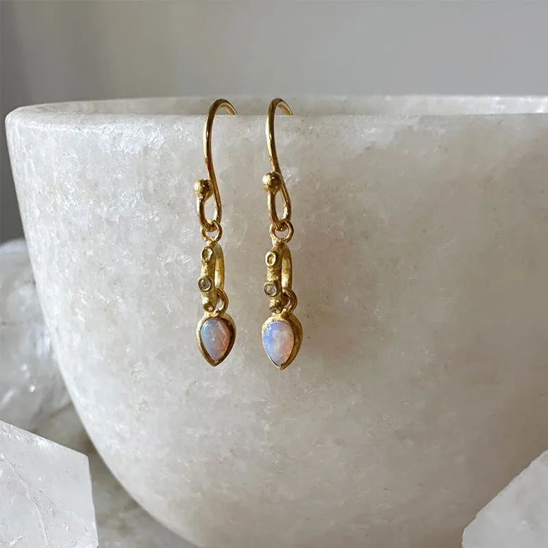 Elora Australian Opal Drop Earrings