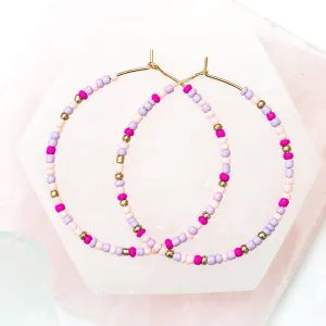 Elsie & Zoey Ashli Beaded Hoop Earrings