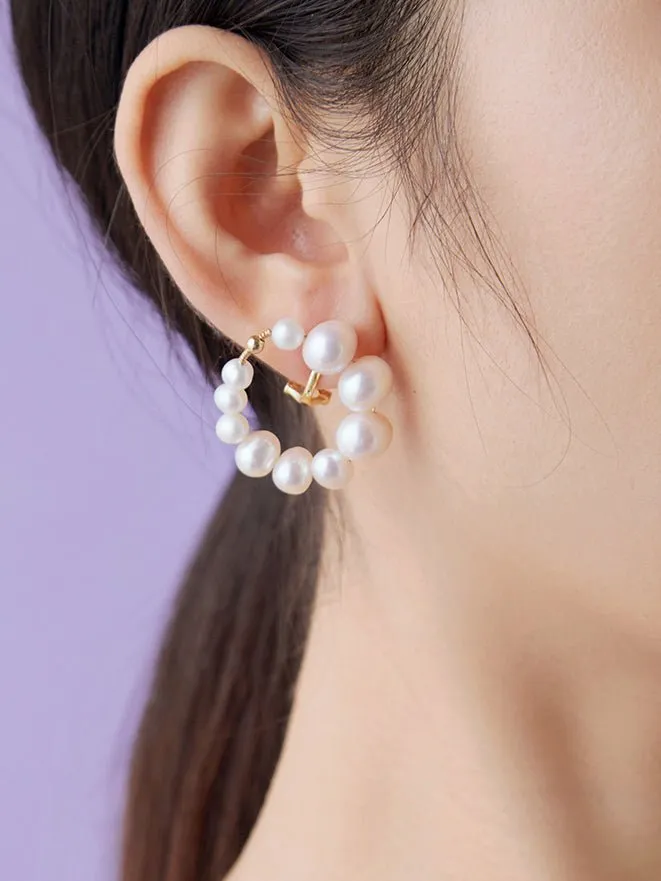 Embellished Series Mixed Bead Earrings