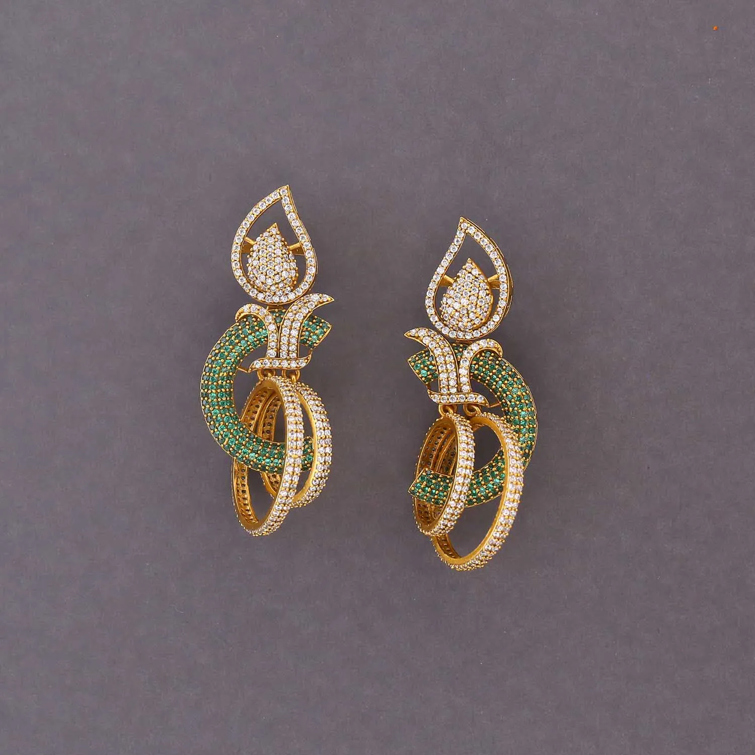 Emerald Kairi Victorian Danglers
