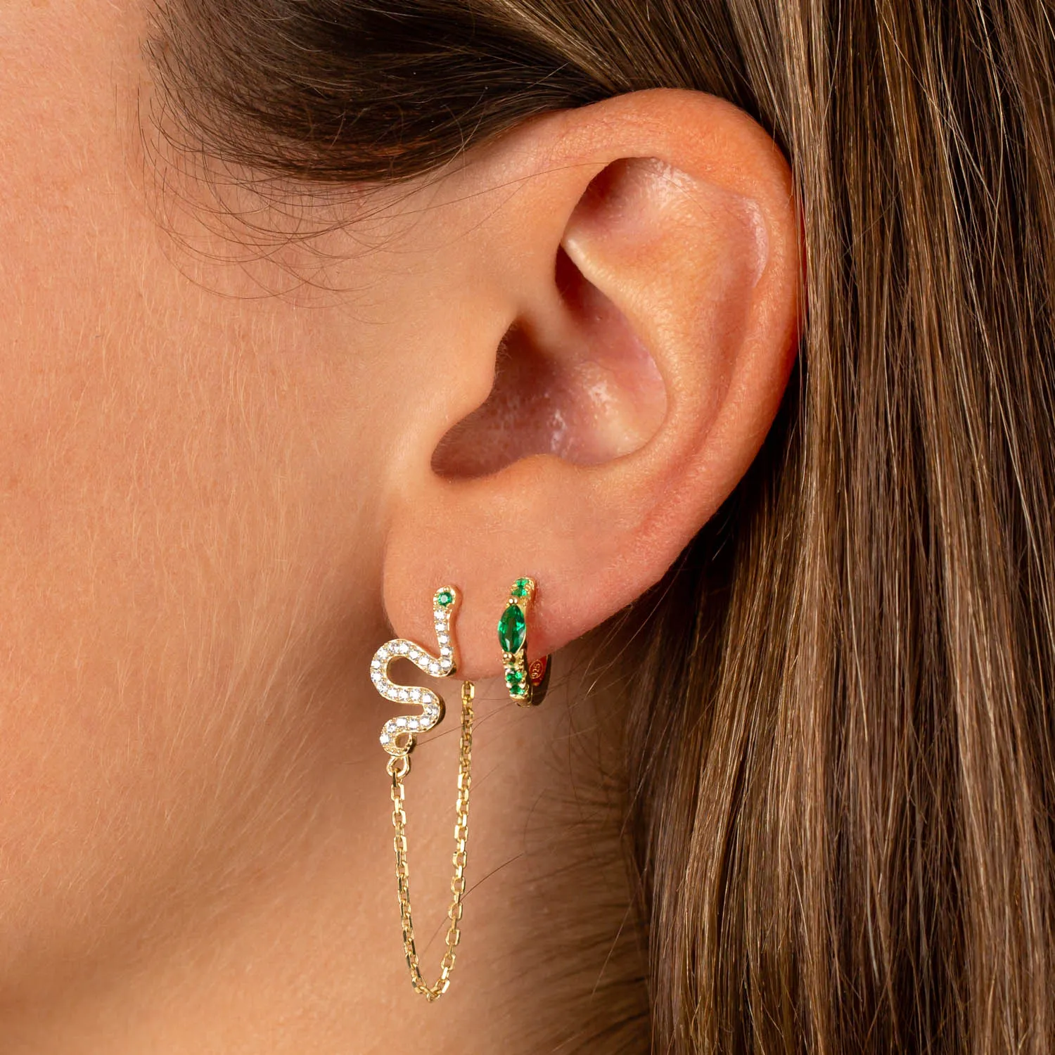 Emerald Lover Earring Combo Set