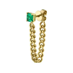 EMERALD MAY LINK LOOP EARRING