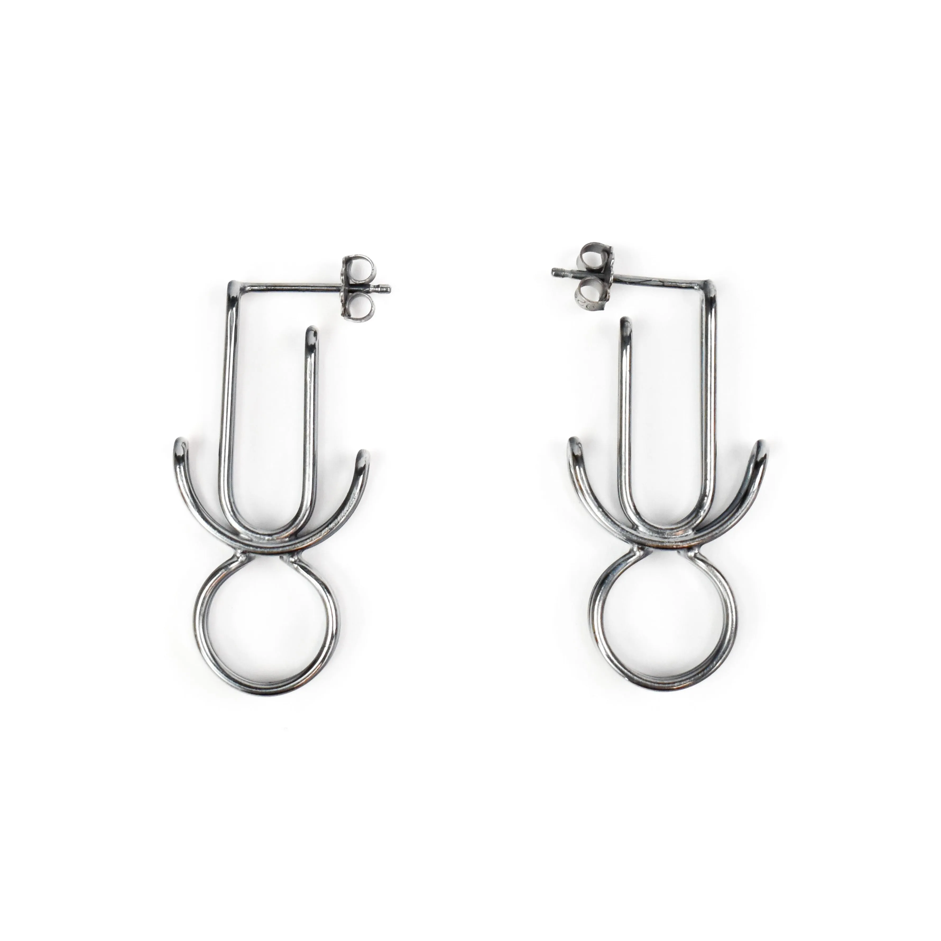 Emily Rogstad Bent Link Hoop Drop Earrings