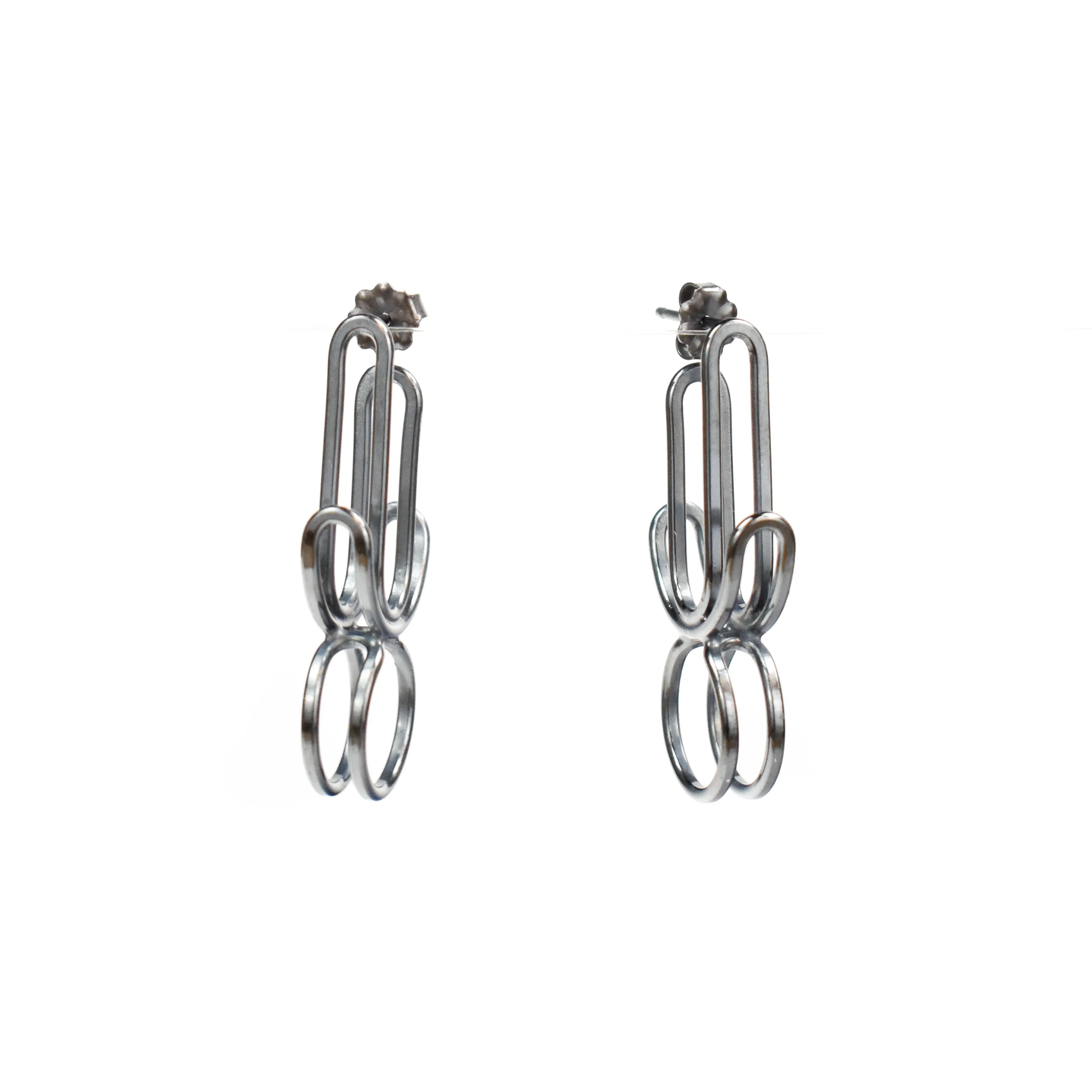 Emily Rogstad Bent Link Hoop Drop Earrings
