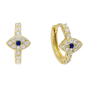 Evil Eye Huggie Earring