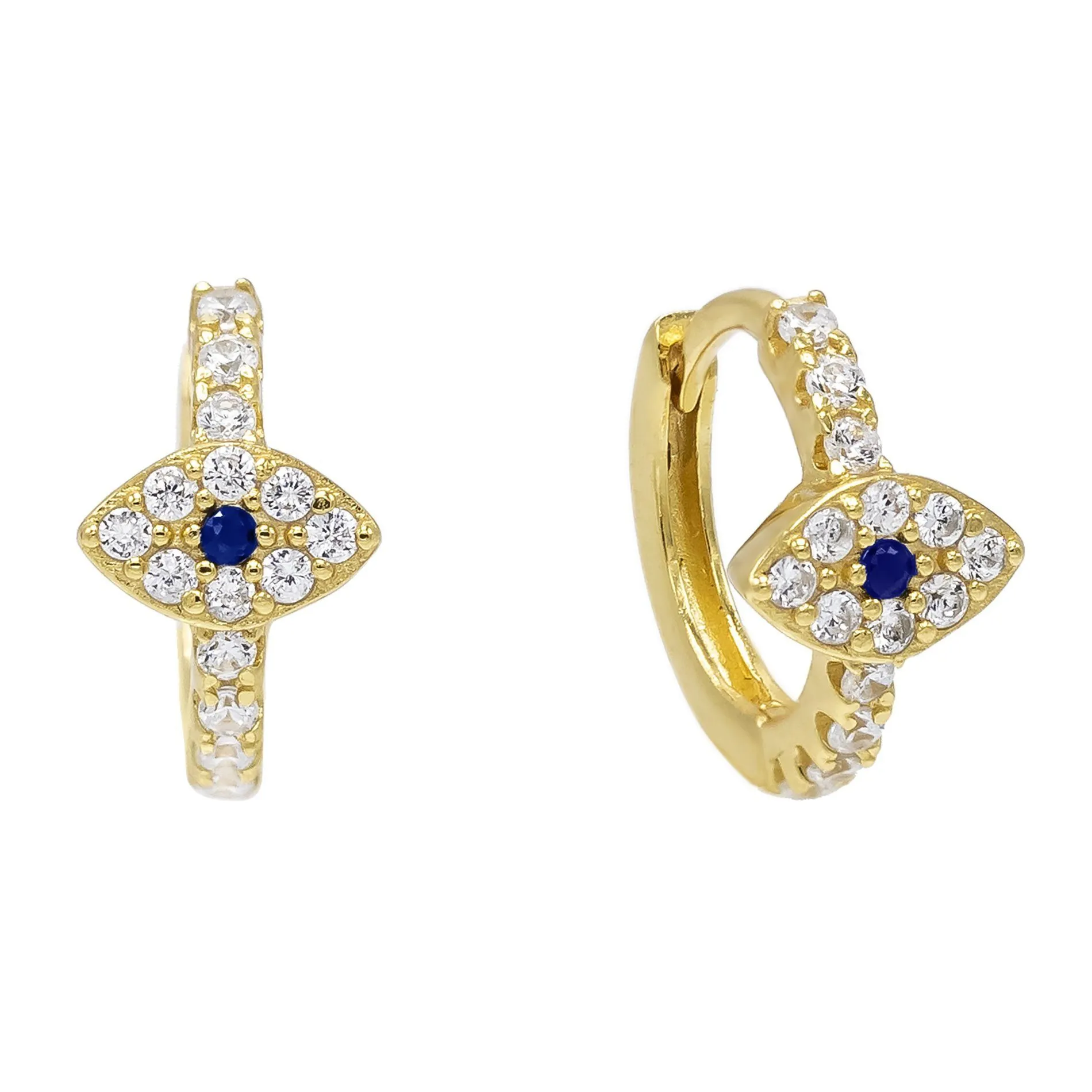 Evil Eye Huggie Earring