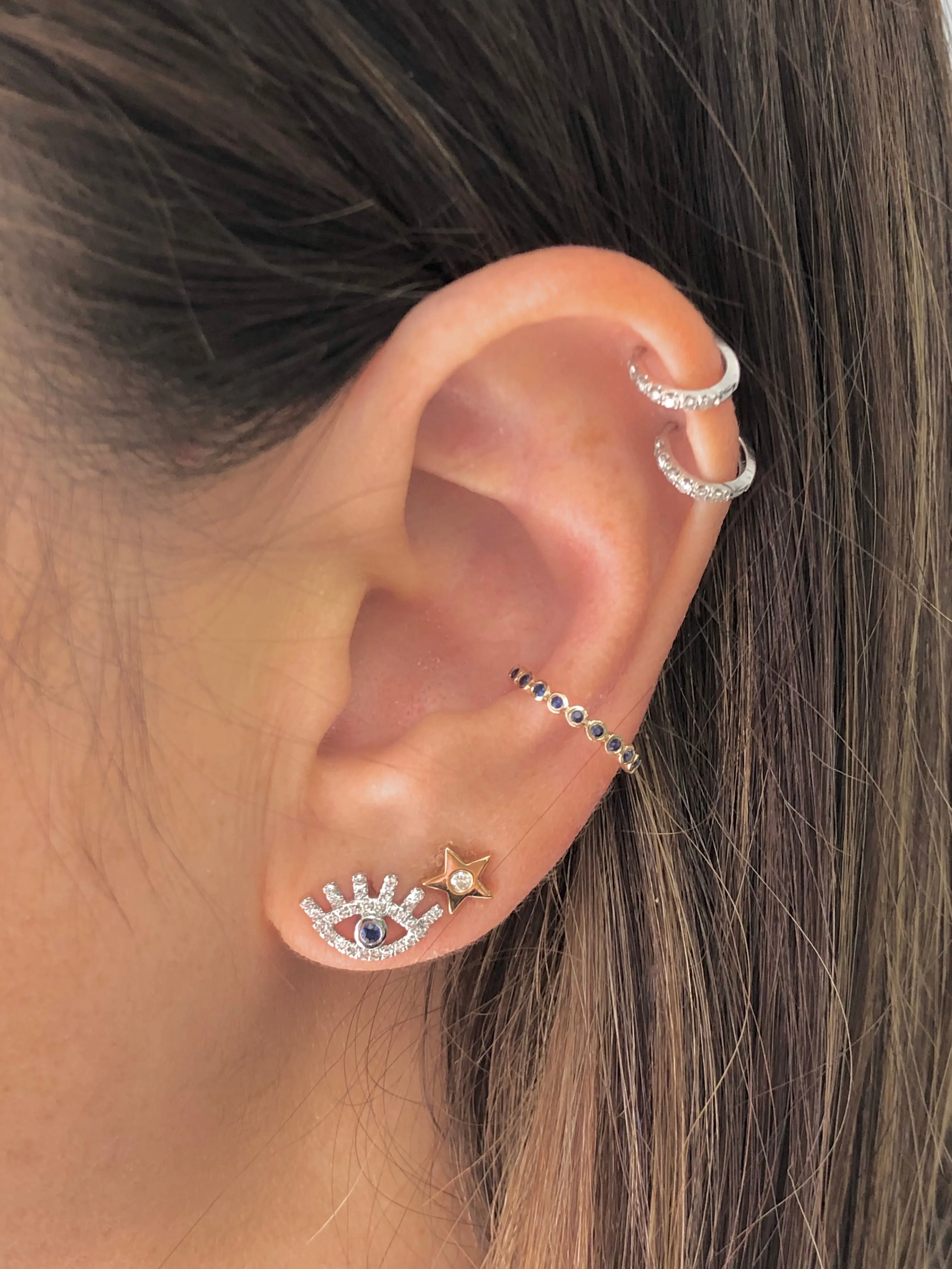 EYES WIDE OPEN STUD EARRING