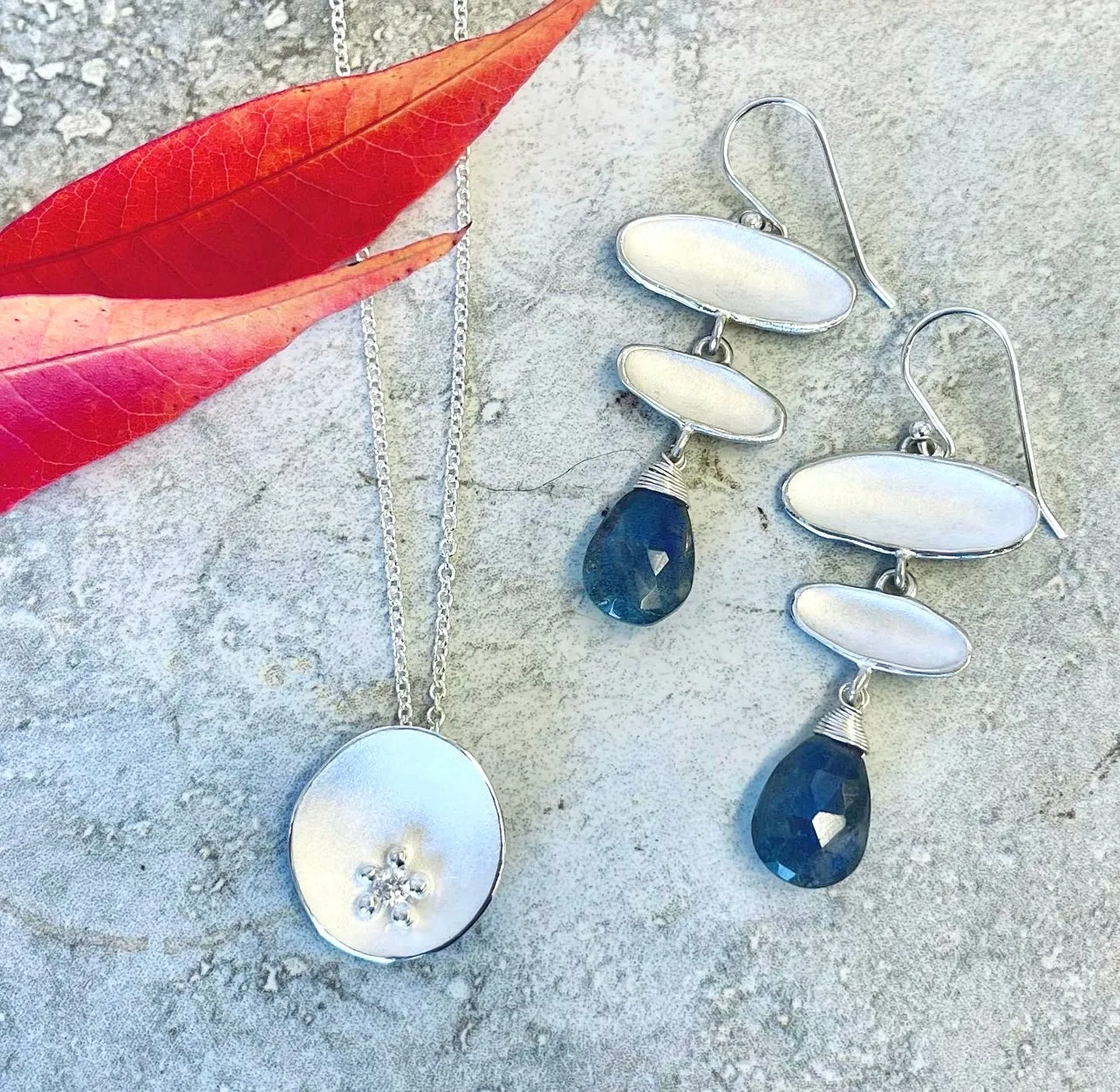Falling Reflection Drop Earrings