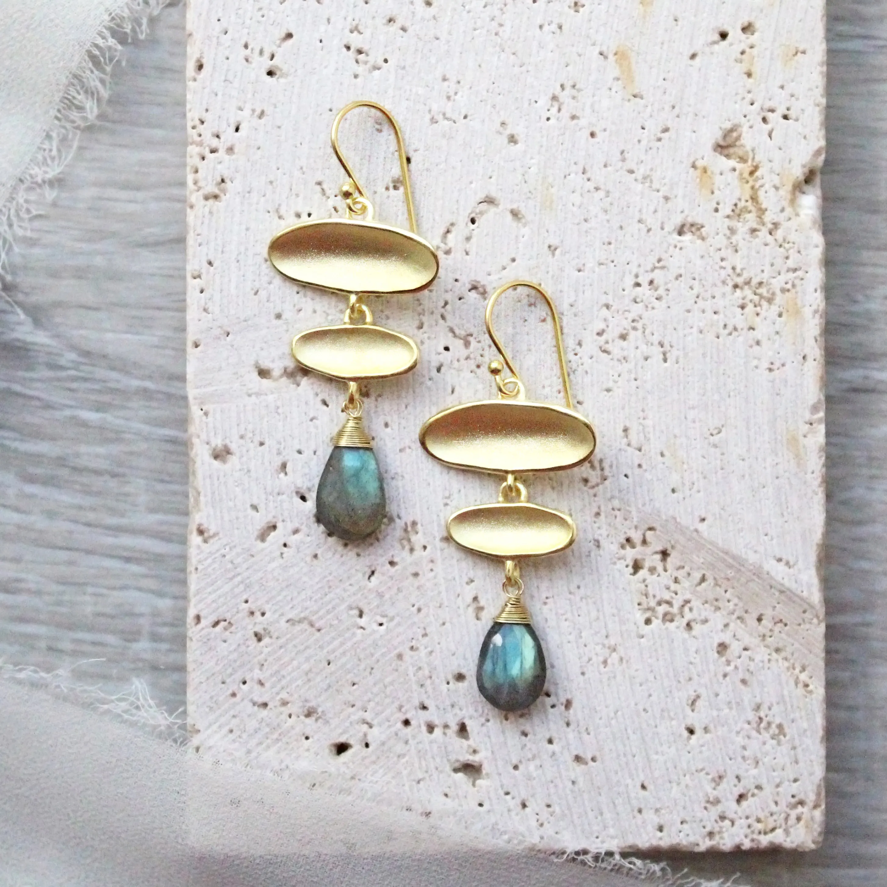 Falling Reflection Drop Earrings