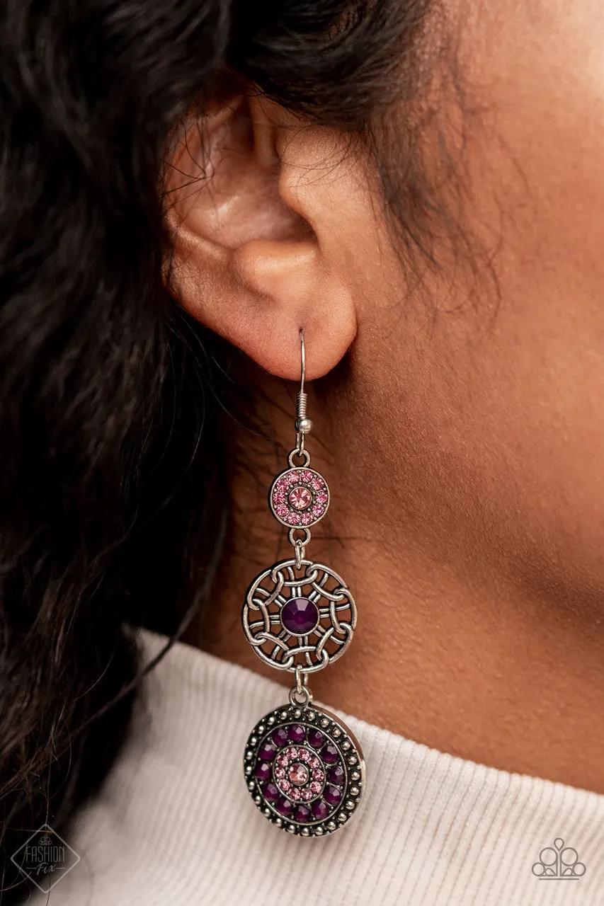 Farmhouse Hustle Purple Paparazzi Earrings