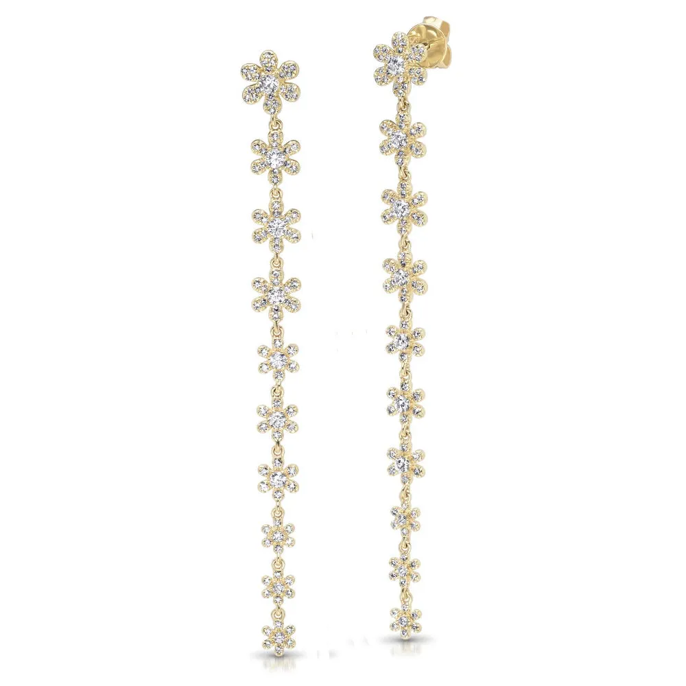 Flower Drop Earrings