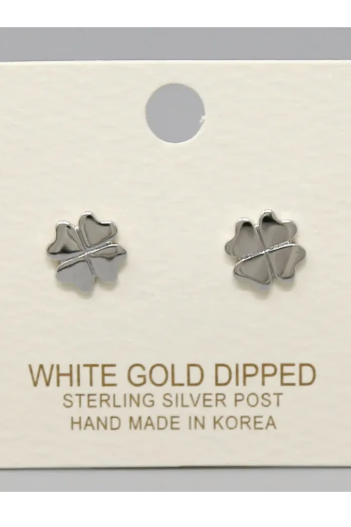 Four leaf clover earrings