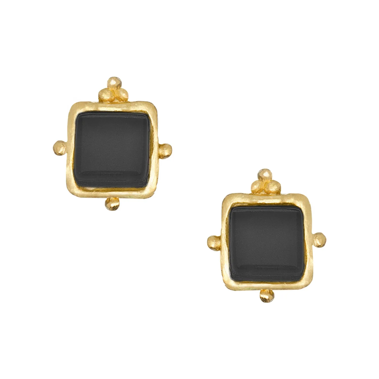 French Glass Earring - Gold