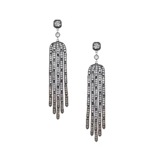 Fringe Multi-Color Diamond Earrings
