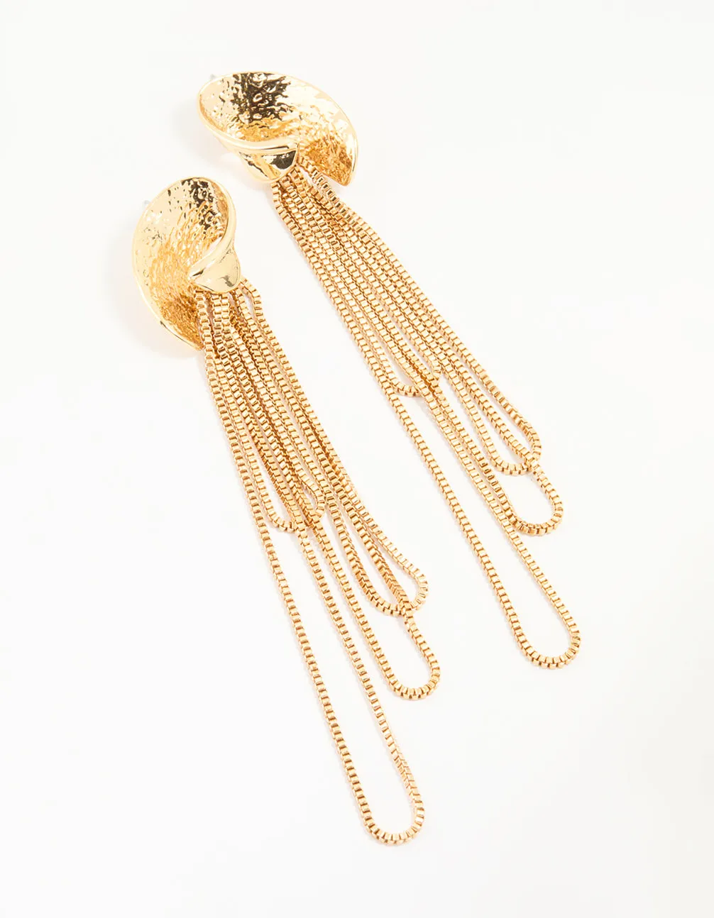 Gold Chain Drop Earrings
