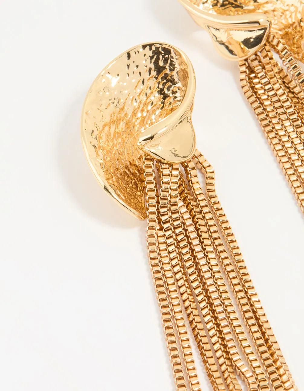 Gold Chain Drop Earrings