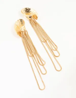 Gold Chain Drop Earrings