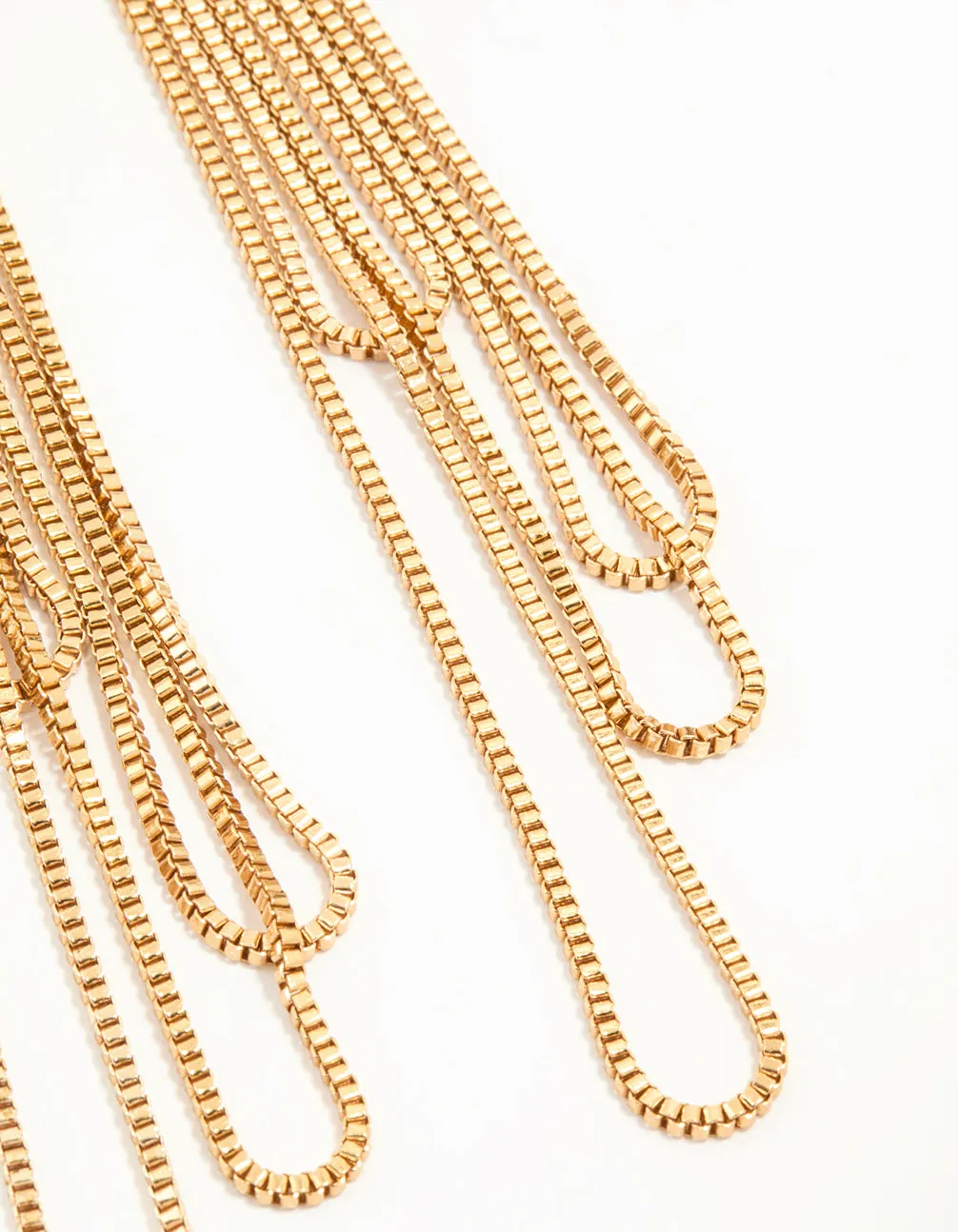 Gold Chain Drop Earrings