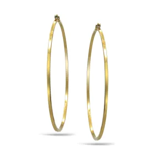GOLD ROUND HOOP EARRINGS #HNE90700GD (GA13)