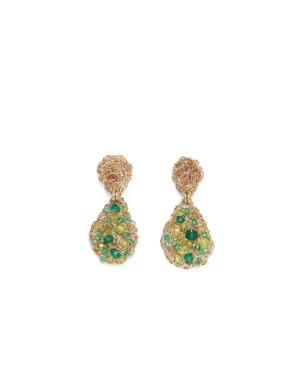 Gota Button Dangle Earrings (20mm)