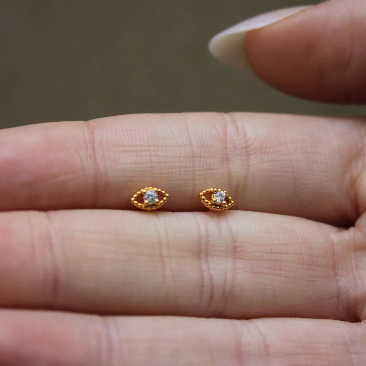 Greyson Evil Eye Stud Earrings