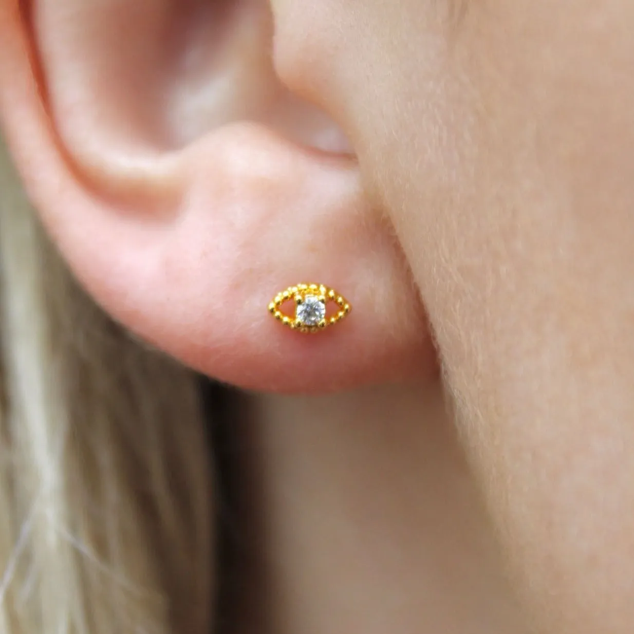 Greyson Evil Eye Stud Earrings