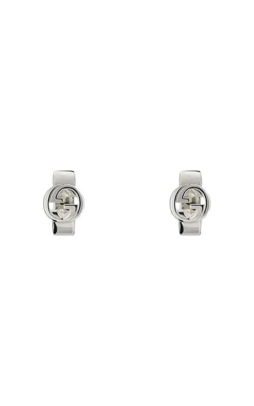 Gucci Interlocking G Wide Hoop Earrings YBD79634600100U