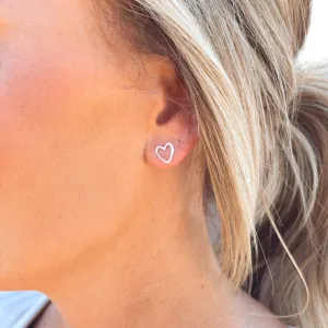 Heart Stud Earrings