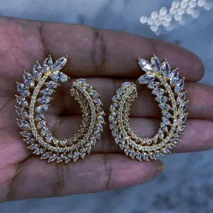 Hoja - Diamond Earrings (Gold)