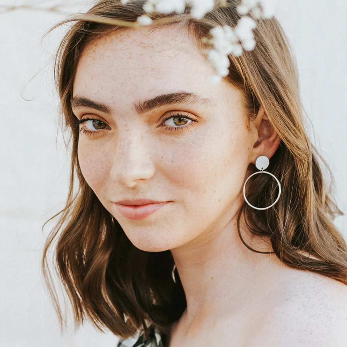 Hoopla Earring | Clay