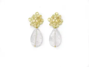 Hydrangea Earrings-Amethyst