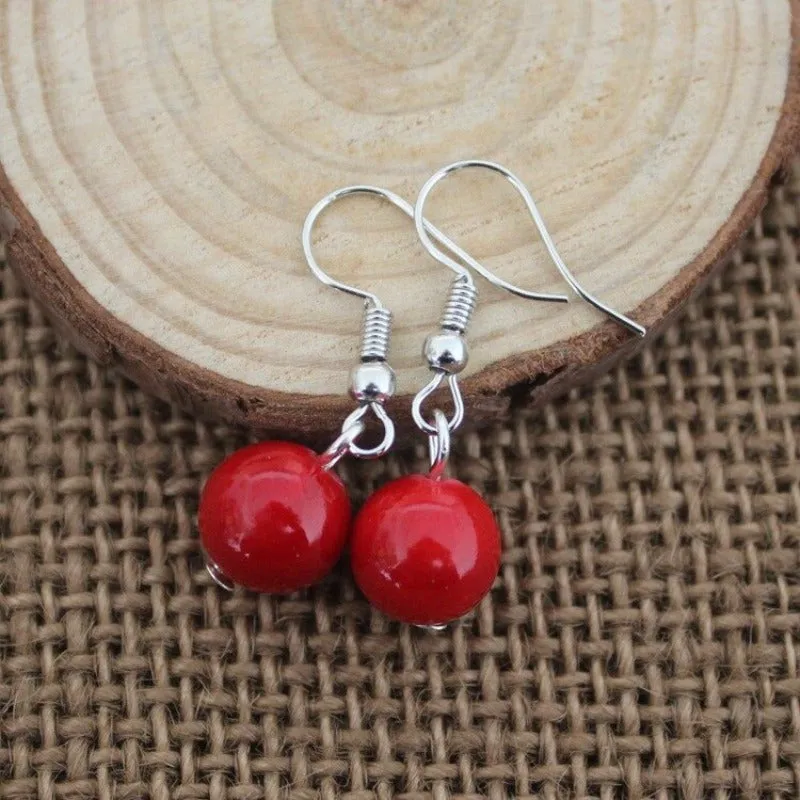 Inlaid Carved Gold Drop Earrings Diamond Hollow Ball Women Jewelry