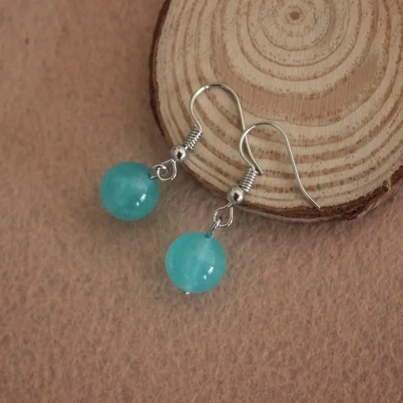 Inlaid Carved Gold Drop Earrings Diamond Hollow Ball Women Jewelry