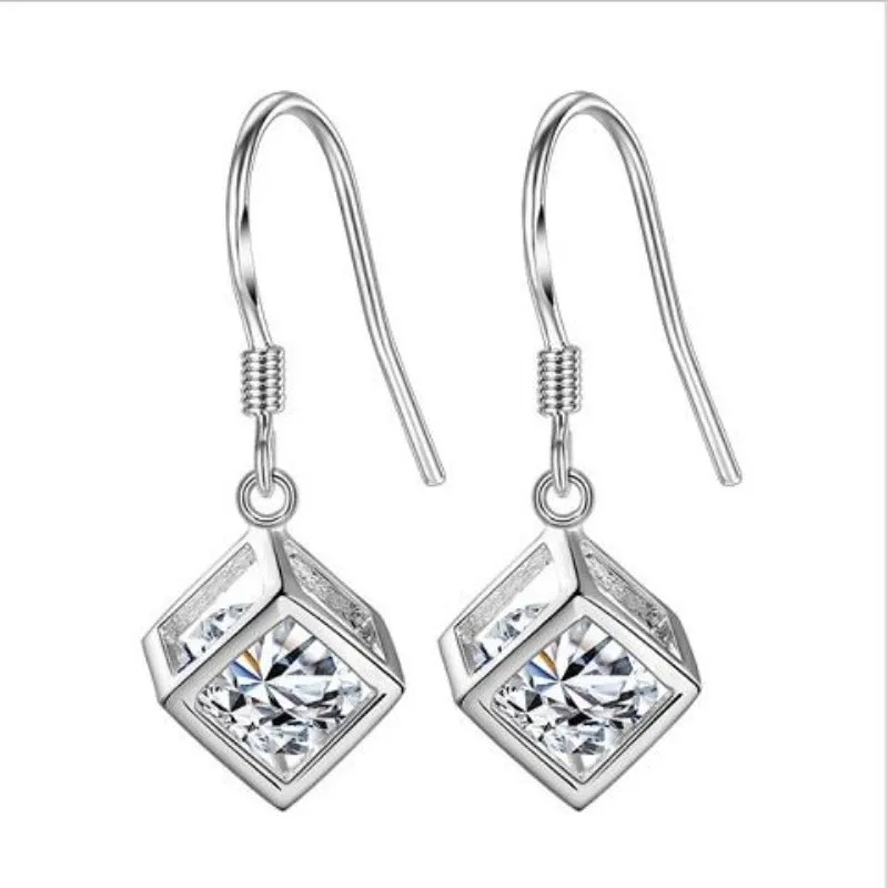 Inlaid Carved Gold Drop Earrings Diamond Hollow Ball Women Jewelry
