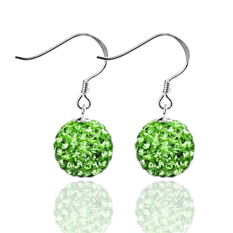 Inlaid Carved Gold Drop Earrings Diamond Hollow Ball Women Jewelry