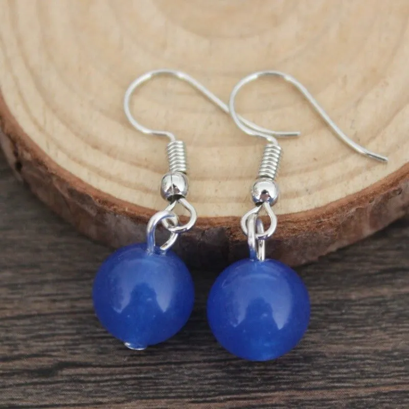 Inlaid Carved Gold Drop Earrings Diamond Hollow Ball Women Jewelry