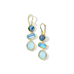 Ippolita Small 3-Stone Drop Earrings 18K Yellow Gold in Mare