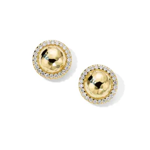 IPPOLITA Stardust 18K Yellow Gold Small Goddess Stud Earrings with Diamonds