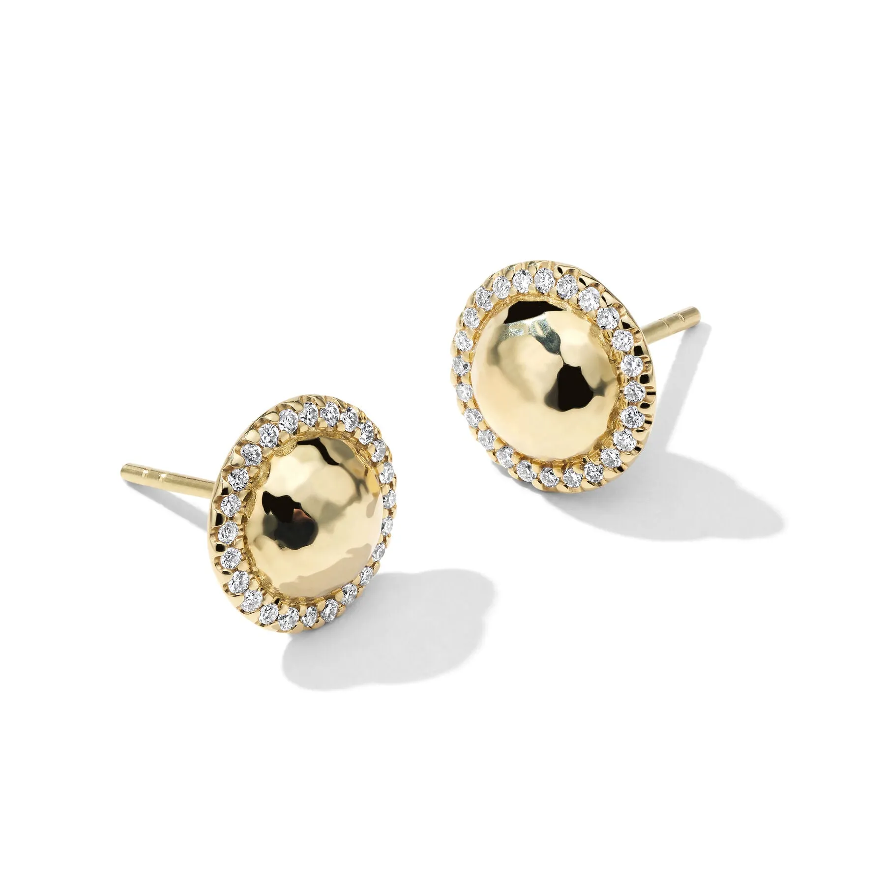IPPOLITA Stardust 18K Yellow Gold Small Goddess Stud Earrings with Diamonds