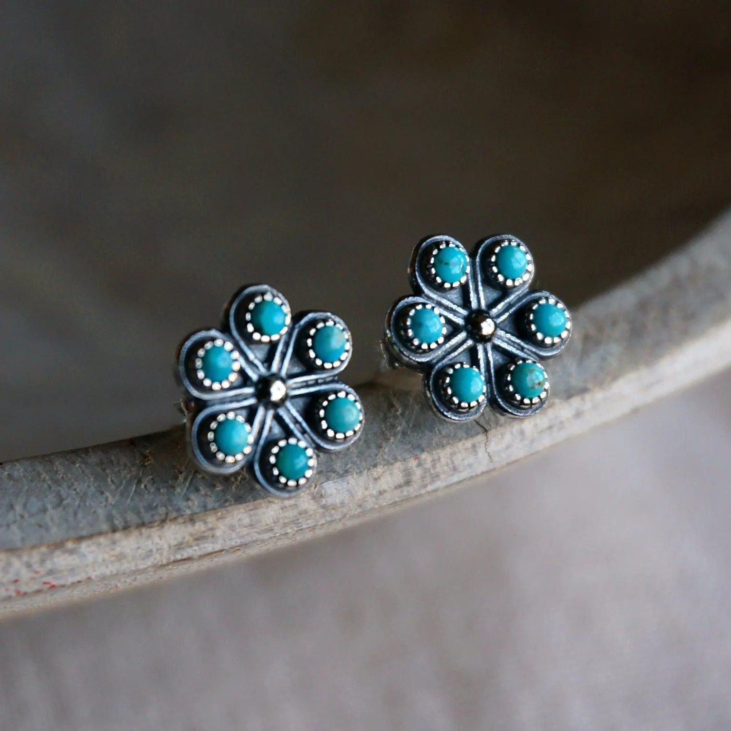 Iris Turquoise Earrings