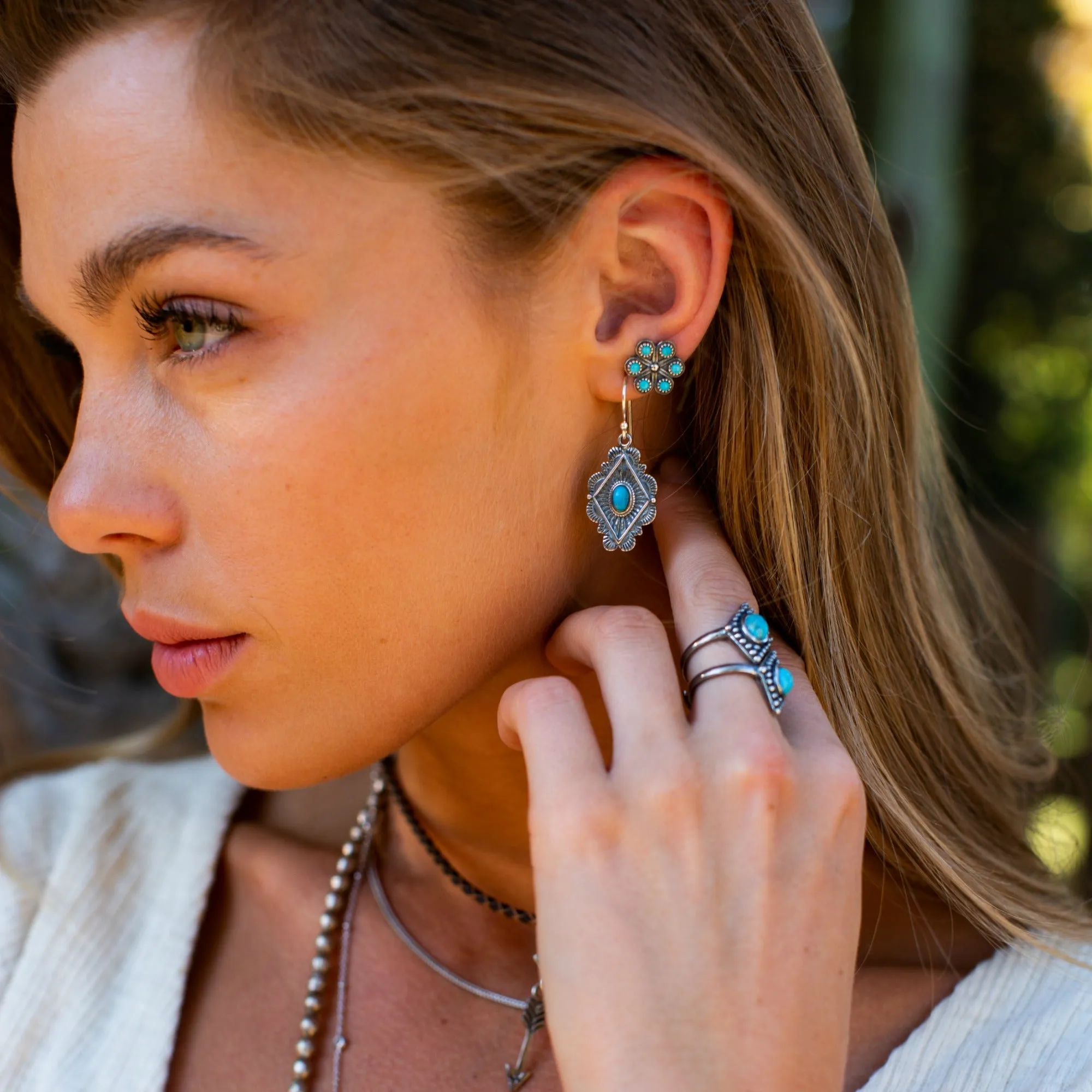 Iris Turquoise Earrings