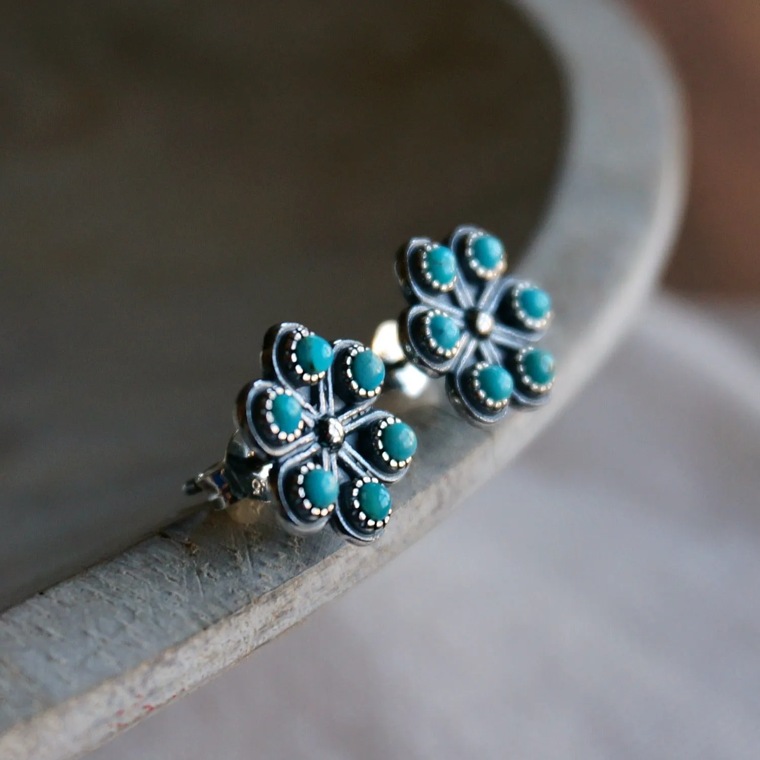 Iris Turquoise Earrings