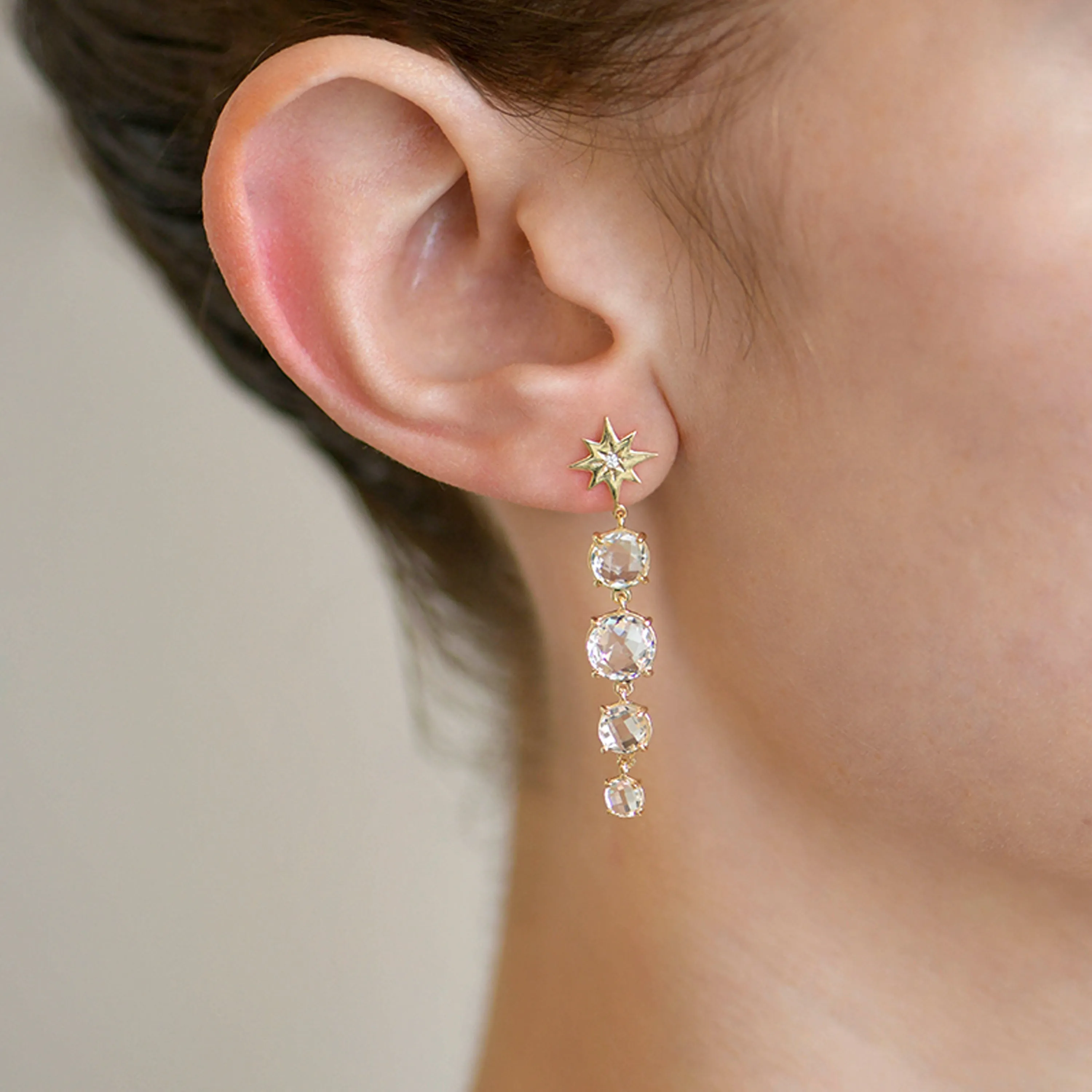 Jac Jo Icon Starburst Drop Earrings