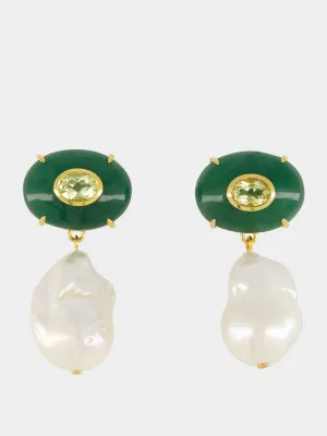 Jade Plaza Pearl Earrings