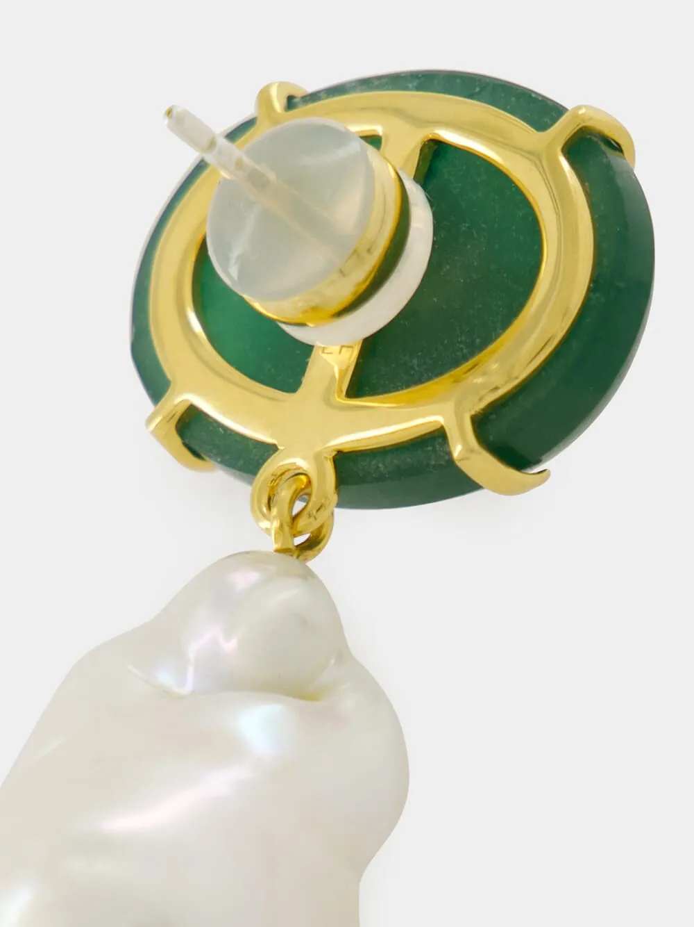 Jade Plaza Pearl Earrings