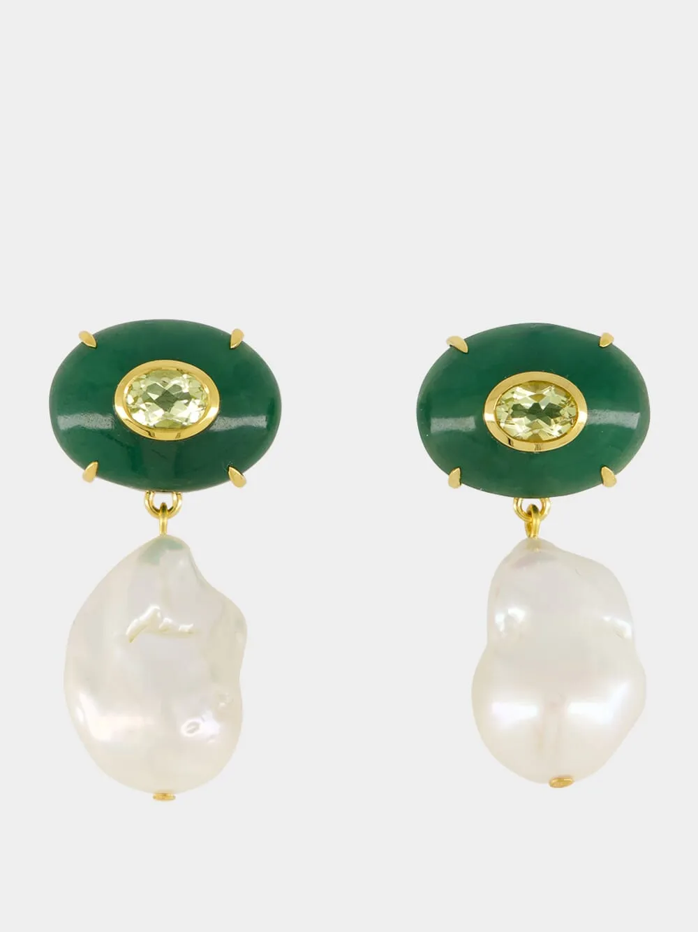 Jade Plaza Pearl Earrings