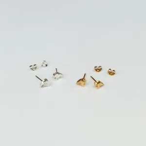 Jane Eppstein Tiny Bone Earrings -Silver