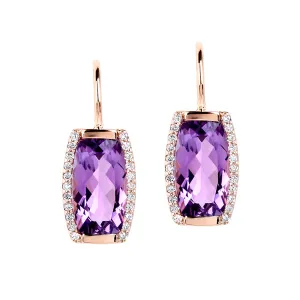 Jane Taylor Rosebud Collection Amethyst Earring